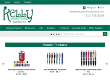 Tablet Screenshot of kellypromotionalproducts.com